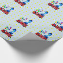 Search for fire trucks wrapping paper For kids