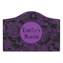 Search for bedroom door signs Purple
