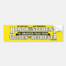 Search for golden retriever bumper stickers funny