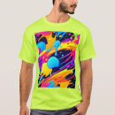 Search for paint splatter tshirts Colorful