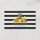 Search for fruit juice business cards Nutritionist