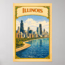 Search for vintage michigan travel posters Illinois