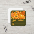 Search for pumpkin business cards Seasonal