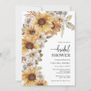Search for sunflower bridal shower invitations Watercolor floral