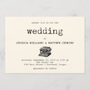 Search for typewriter wedding invitations Vintage