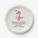 Search for girl dinosaur plates Baby shower