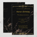 Search for hot pink black gold invitations Simple