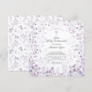 Search for purple first communion invitations Elegant