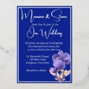 Search for royal blue and silver wedding invitations Floral