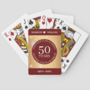 Search for 50th wedding anniversary playing cards Elegant