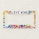 Search for gay pride license plate frames Hearts