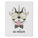 Search for funny dog canvas prints Glasses