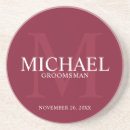 Search for groomsmen coasters Elegant