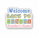 Search for welcome back to school stickers Blue