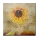 Search for sunflower tiles Vintage