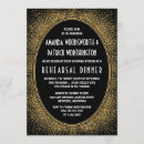 Search for black and gold rehearsal dinner invitations Gatsby