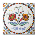 Search for red flower tiles Scandinavian