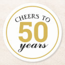 Search for 50th anniversary coasters Gold