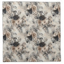 Search for vintage floral fabric napkins Roses