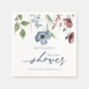 Search for blue and burgundy napkins Botanical