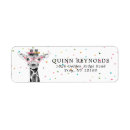 Search for giraffe return address labels Zoo