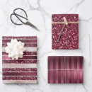 Search for red and pink striped wrapping paper For her