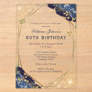 Search for elegant blue 60th birthday invitations Budget