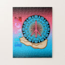 Search for peace sign puzzles Hippy