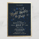 Search for a night under the stars invitations Starry night sky