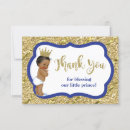 Search for prince thank you cards Blue