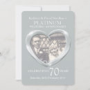 Search for 70th wedding anniversary invitations Heart