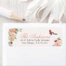 Search for rose return address labels Watercolor