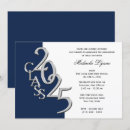 Search for navy blue and silver invitations College