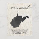 Search for small moving announcement cards Rustic