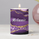 Search for purple glitter candles Marble