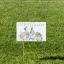 Search for egg hunt outdoor signs Watercolor