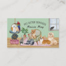 Search for pet and house sitting business cards Dog walker