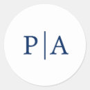 Search for monogram letter b in blue stickers For her