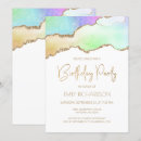 Search for pastel birthday invitations Gold