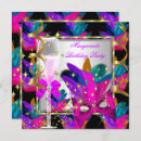 Search for pink gold masquerade party invitations Champagne