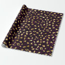 Search for purple and gold wrapping paper Black