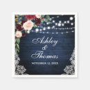 Search for blue and burgundy napkins Watercolor burgundy floral