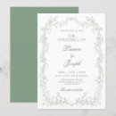 Search for toile wedding invitations Sage green