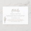 Search for floral wedding enclosure cards Botanical