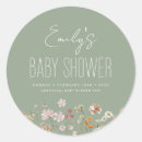 Search for baby shower stickers Floral