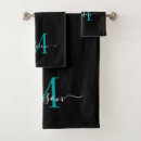 Search for teal bathroom accessories Monogrammed
