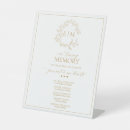 Search for in loving memory wedding signs Gold