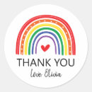 Search for teacher thank you stickers Rainbow