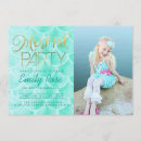 Search for under the sea birthday invitations gold