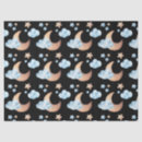 Search for moon and stars tissue paper Black